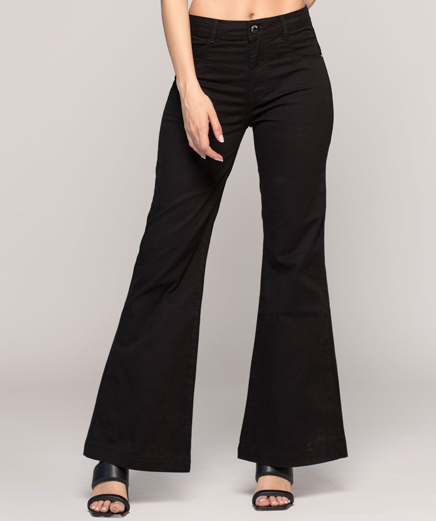 Jeans Estefany Best West Jeans tiro alto flare elasticada - foto 1