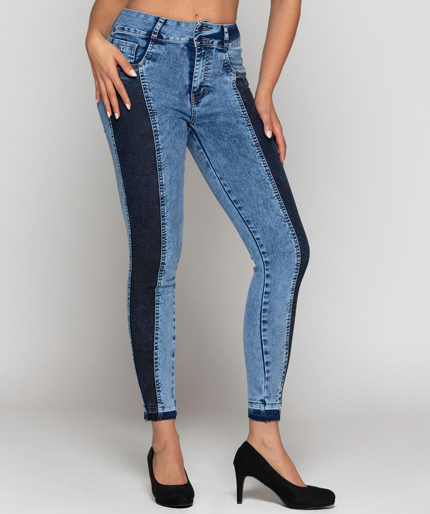 Jeans Gaban Best West Jeans tiro alto tobillero ultraelasticada - foto 1