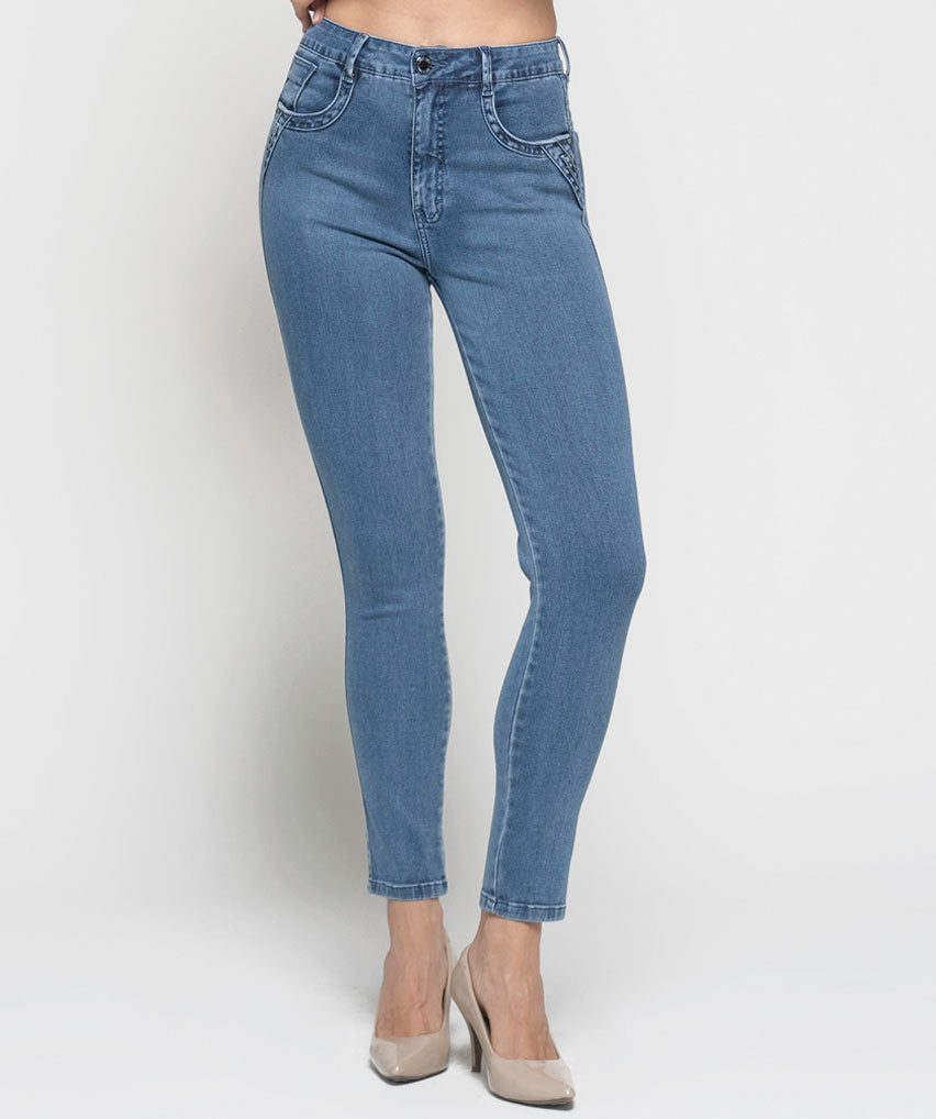 Jeans Golfo Best West Jeans tiro alto skinny elasticada - foto 1