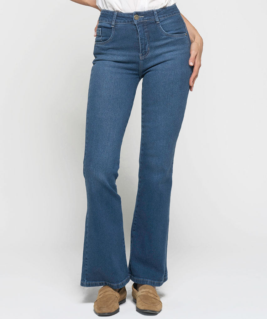 Jeans Josefa Best West Jeans tiro alto flare elasticada - foto 1