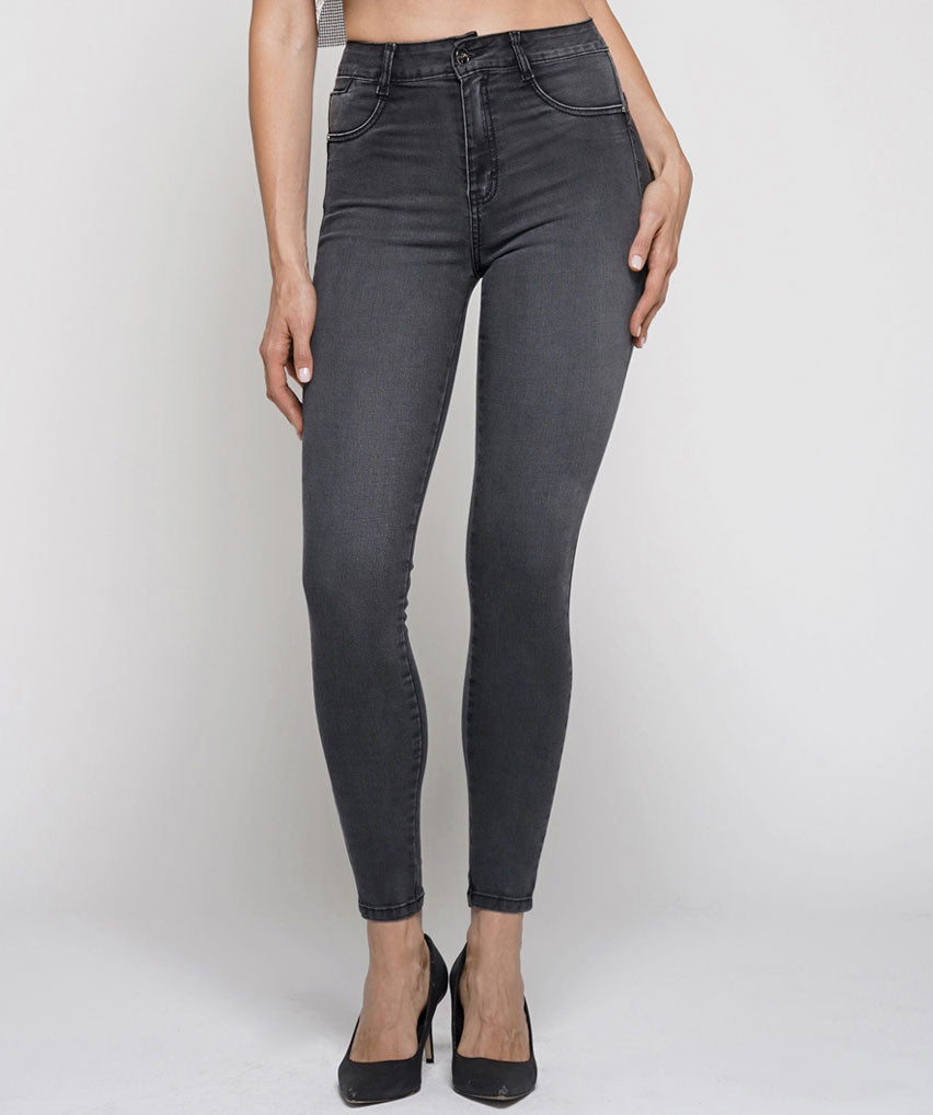 Jeans Lazuly Best West Jeans tiro alto skinny elasticada - foto 1