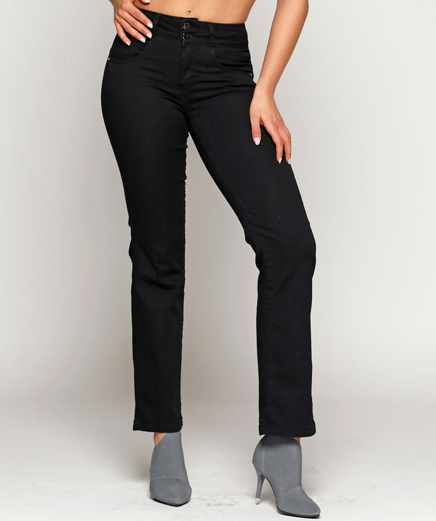 Jeans Lucero Best West Jeans tiro alto recto elasticada - foto 1