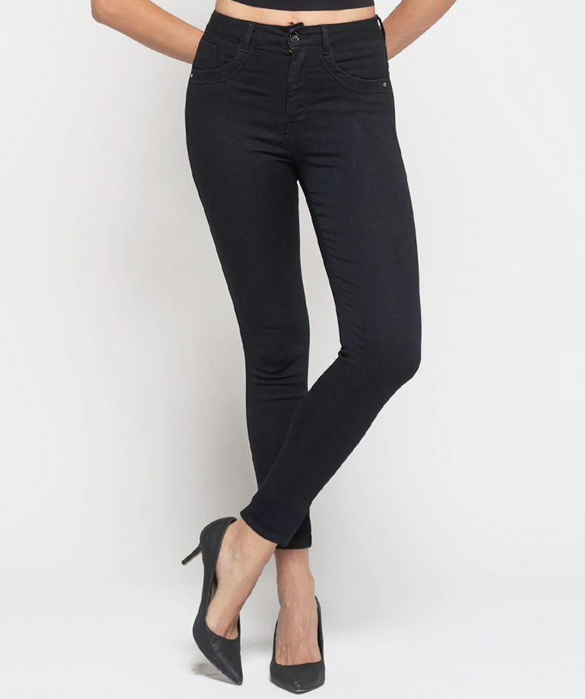 Jeans Maggi Best West Jeans tiro alto tobillero elasticada - foto 1