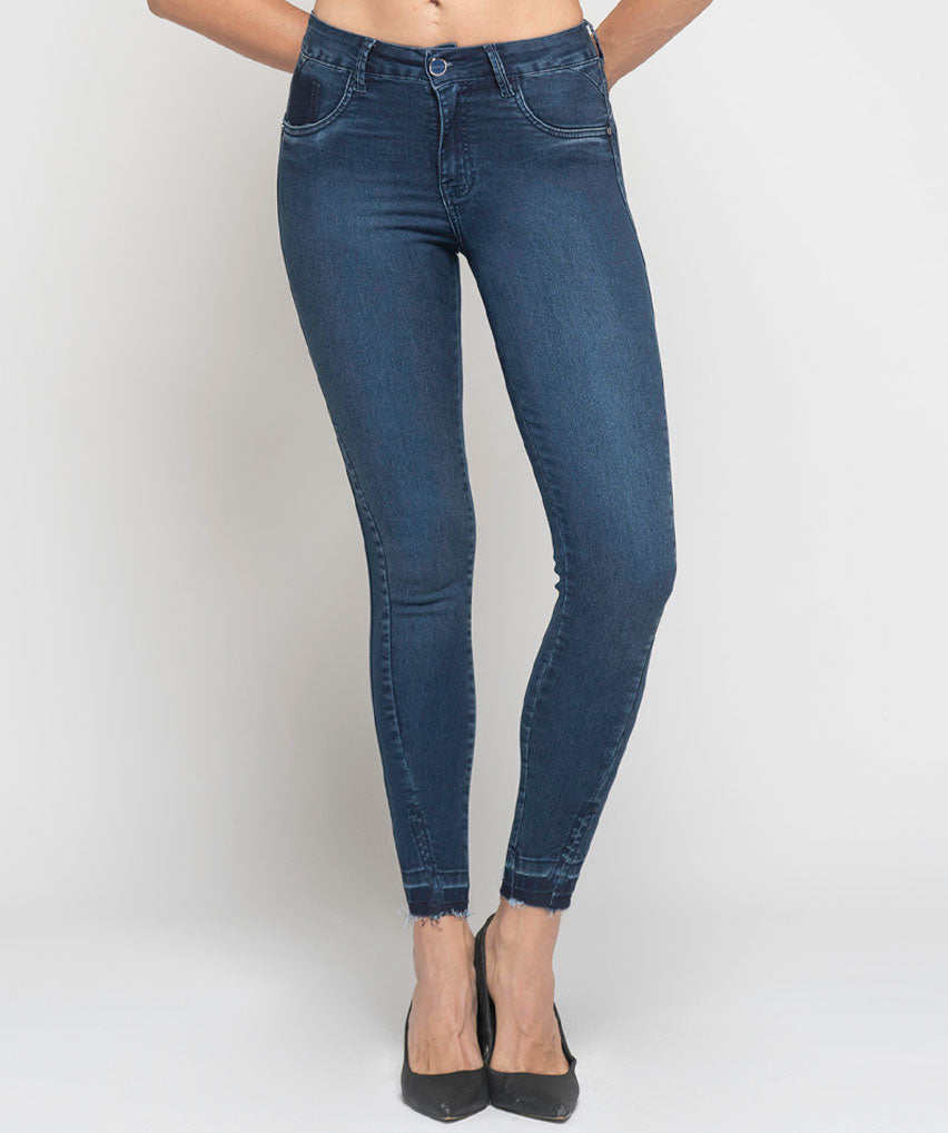 Jeans Rachel Best West Jeans tiro alto tobillero elasticada - foto 1