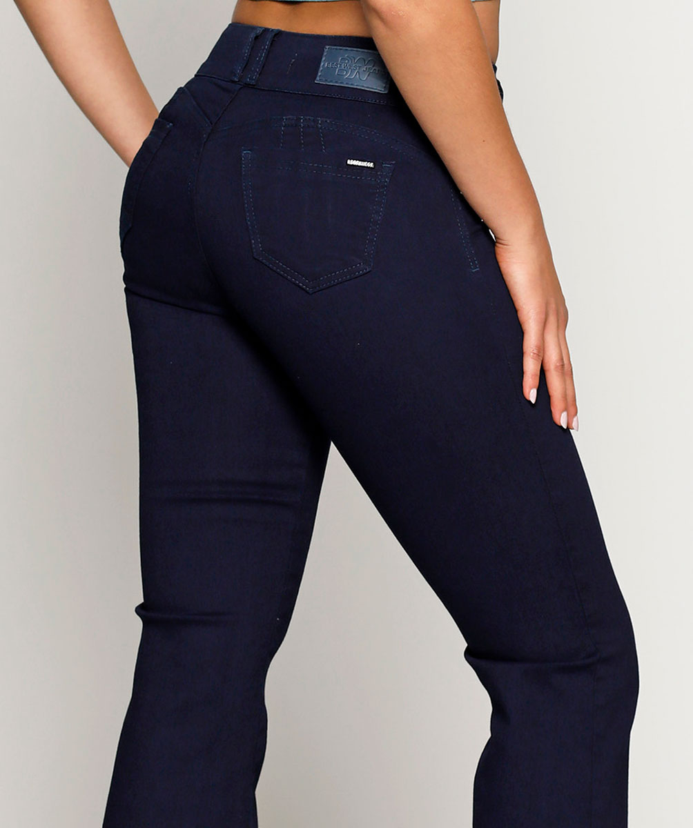 Jeans California Best West Jeans tiro alto flare - foto 2