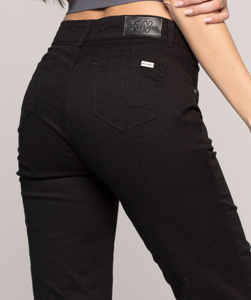 Jeans Estefany Best West Jeans tiro alto flare elasticada - foto 2