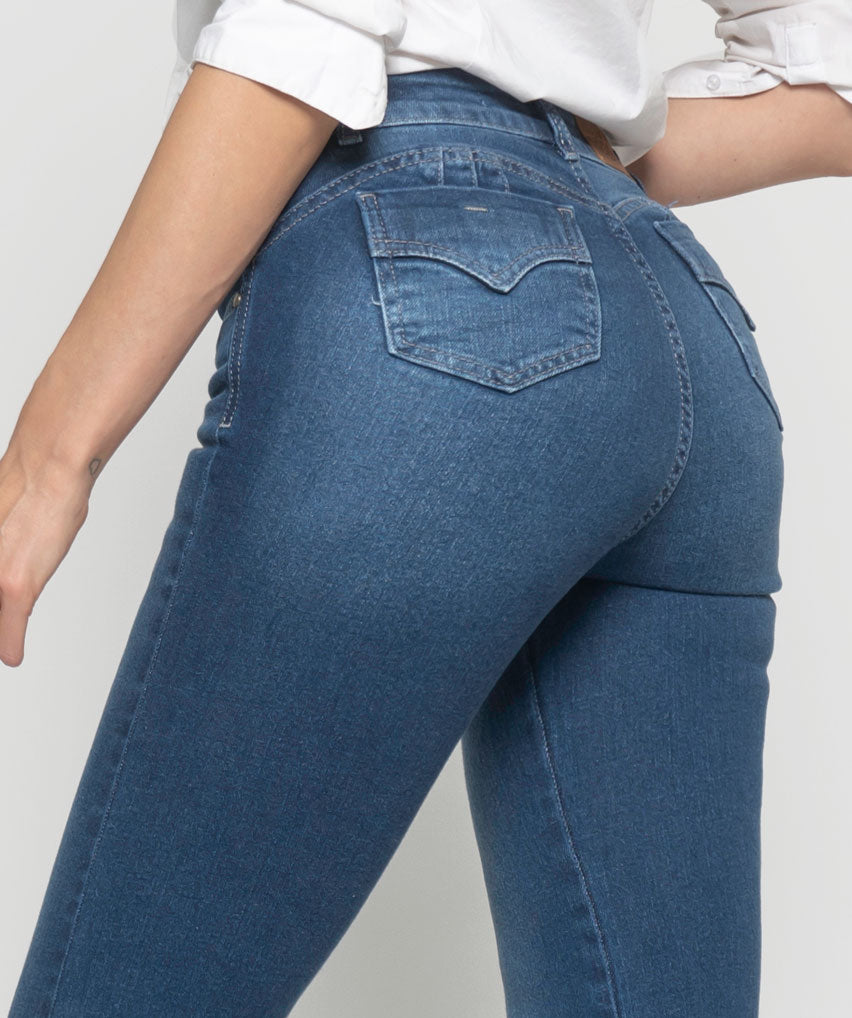 Jeans Josefa Best West Jeans tiro alto flare elasticada - foto 2