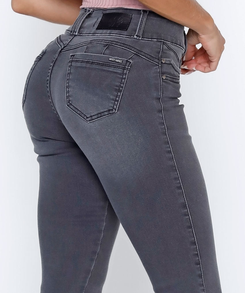 Jeans Larissa Best West Jeans tiro alto skinny ultra elasticada - foto 2