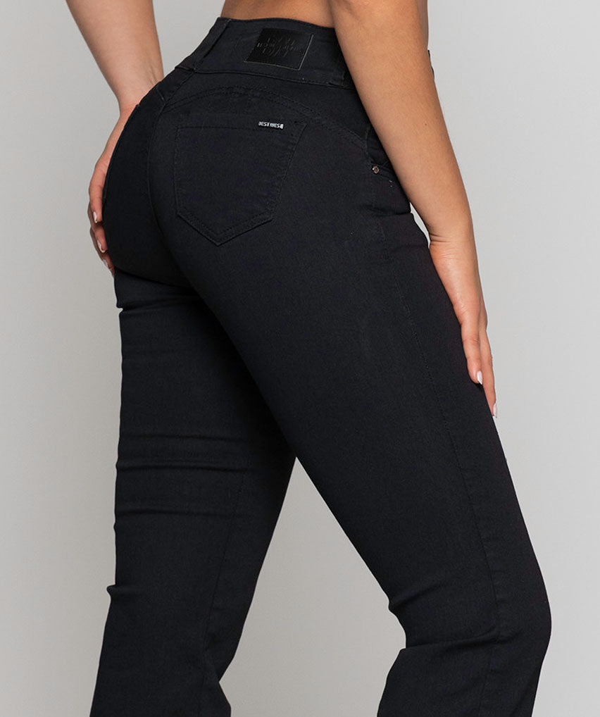 Jeans Lucero Best West Jeans tiro alto recto elasticada - foto 2