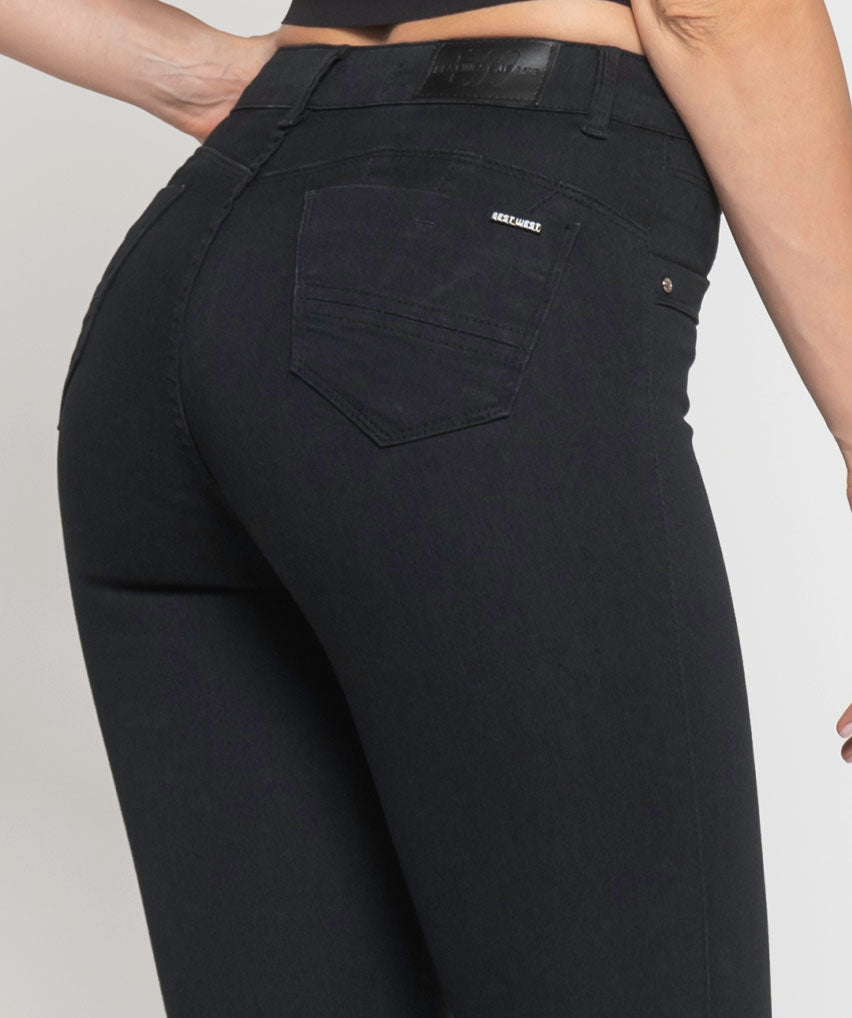 Jeans Maggi Best West Jeans tiro alto tobillero elasticada - foto 2