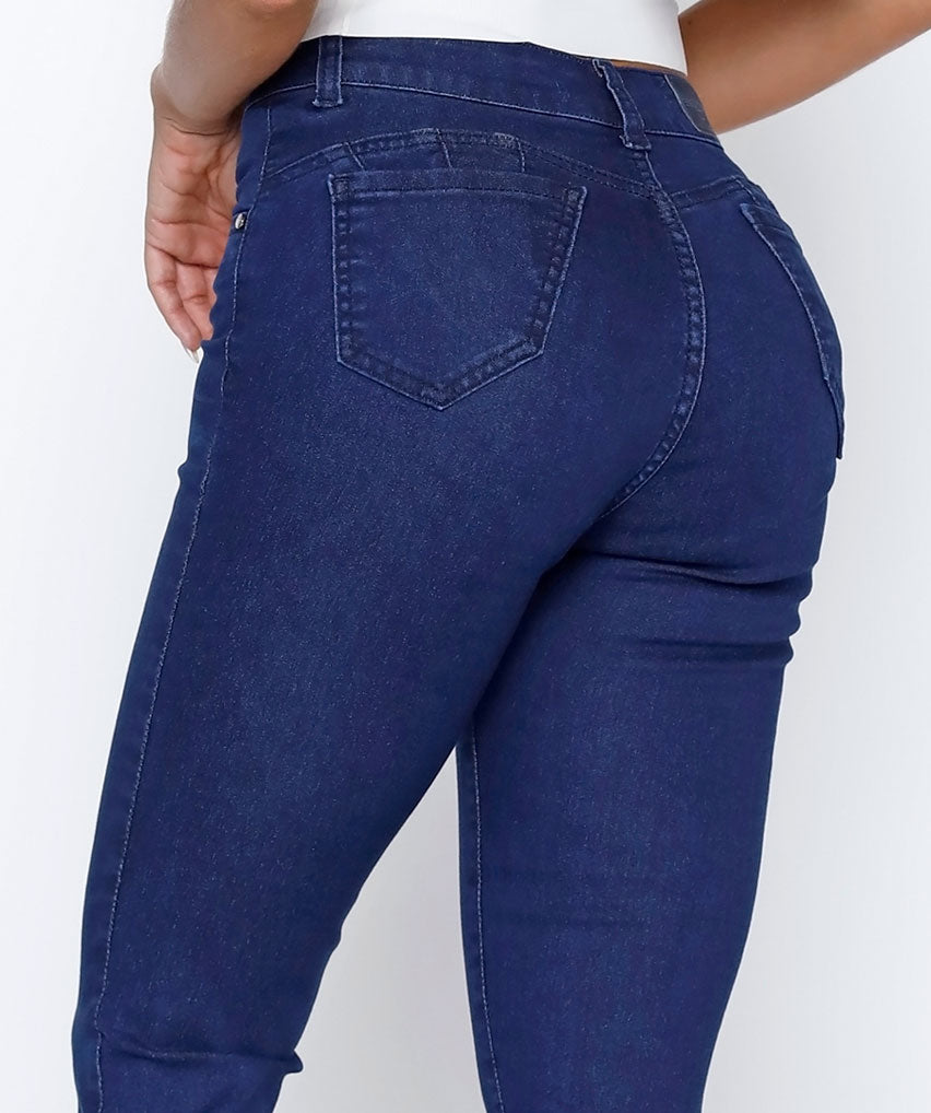 Jeans Nahomi Skinny Best West Jeans tiro alto elasticada - foto 2