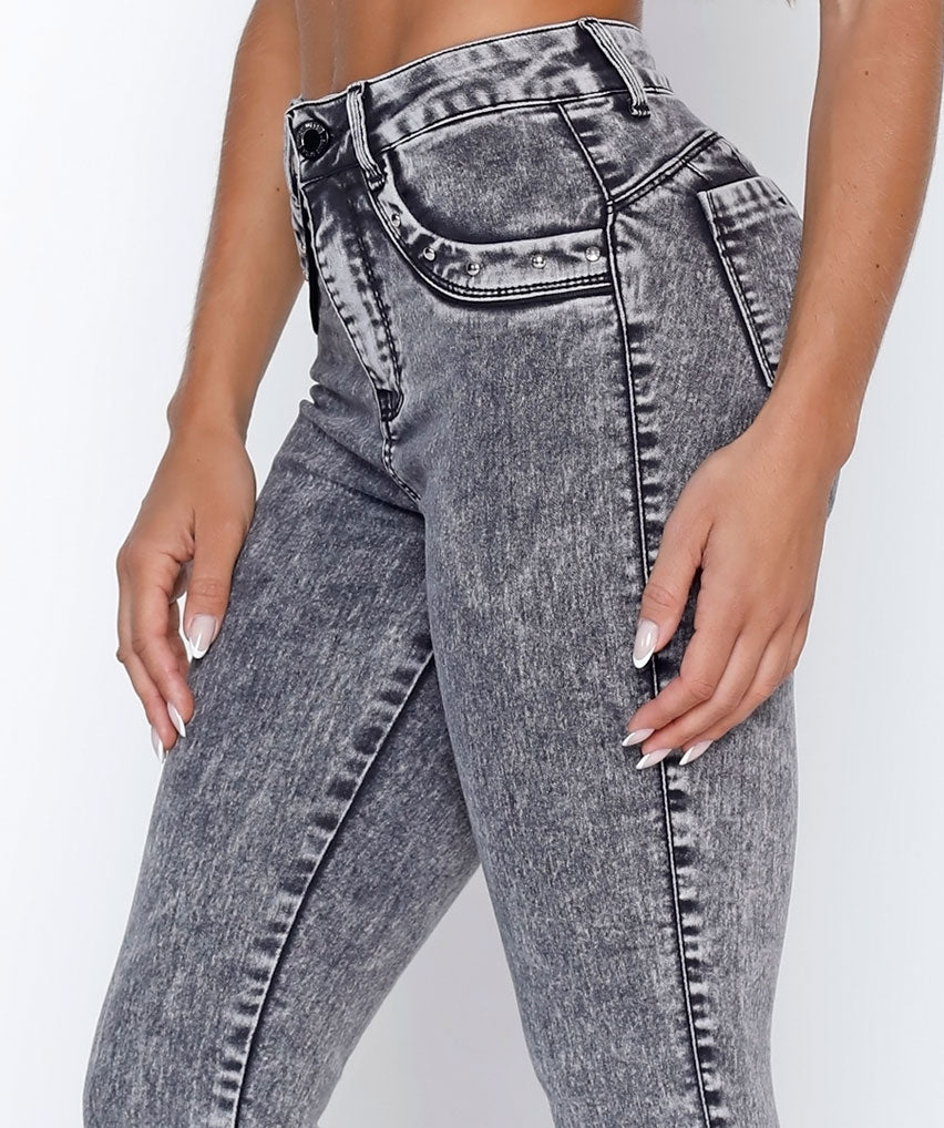 Jeans Buda Best West Jeans tiro alto skinny ultra elasticada - foto 3
