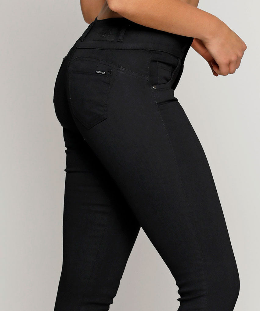 Jeans Dublin Best West Jeans tiro alto skinny ultraelasticada - foto 3