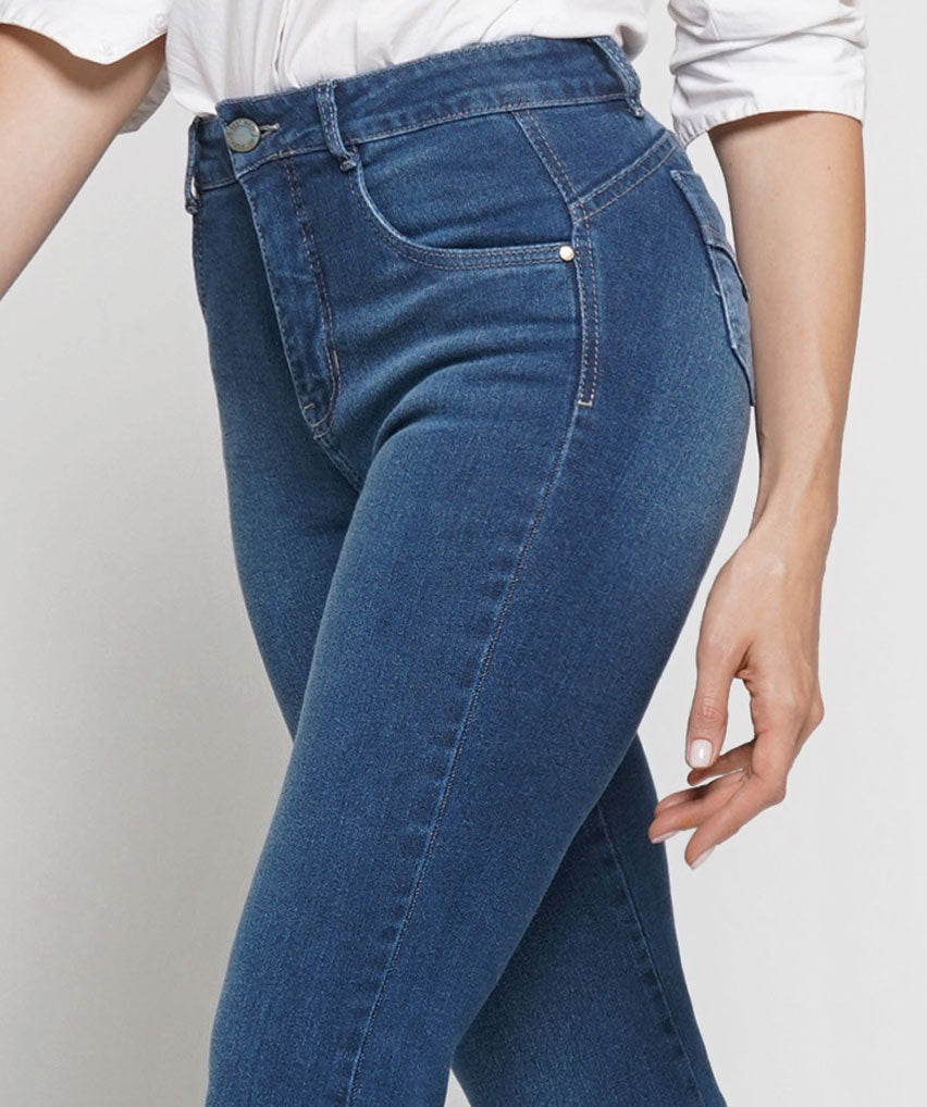 Jeans Josefa Best West Jeans tiro alto flare elasticada - foto 3