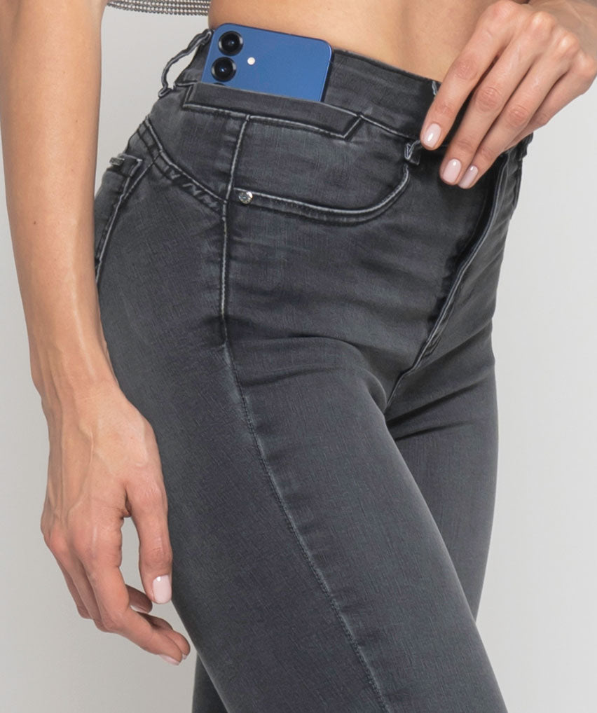 Jeans Lazuly Best West Jeans tiro alto skinny elasticada - foto 3