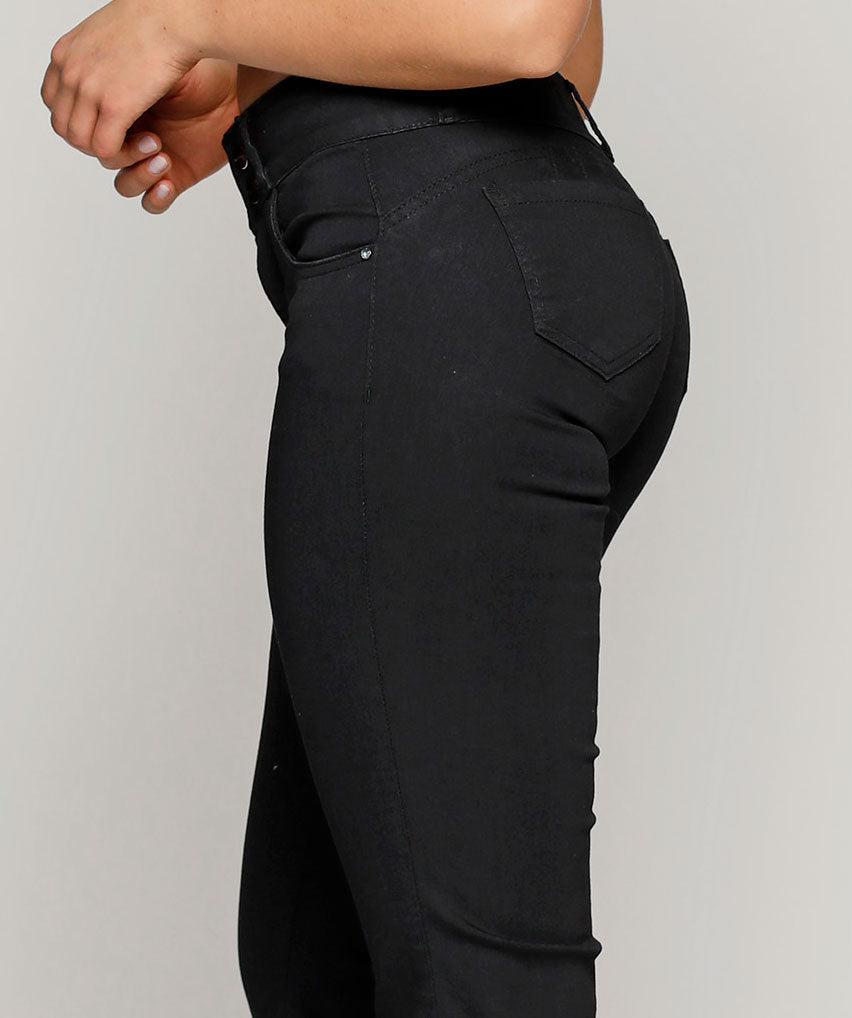 Jeans Lucero Best West Jeans tiro alto recto elasticada - foto 3