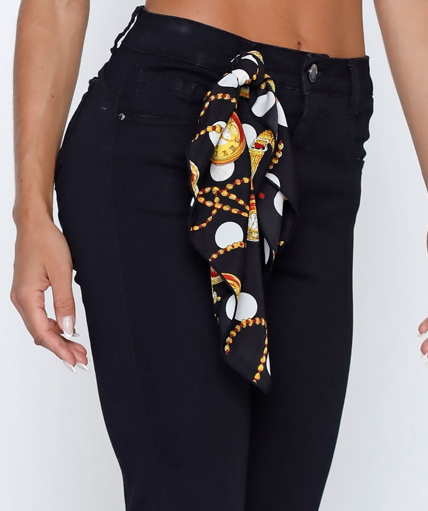 Jeans Monza Best West Jeans tiro alto flare elasticada - foto 3