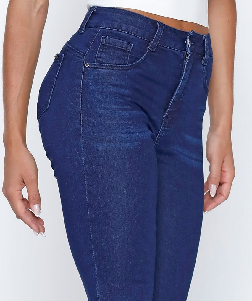 Jeans Nahomi Skinny Best West Jeans tiro alto elasticada - foto 3