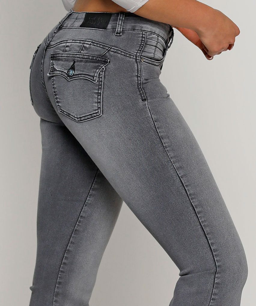 Jeans Petra Best West Jeans tiro medio oxford elasticada - foto 3