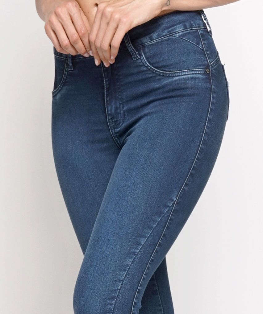Jeans Rachel Best West Jeans tiro alto tobillero elasticada - foto 3